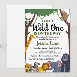 Invitación Un Baby Shower un poco salvaje