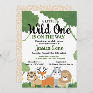 Invitación Un Baby Shower un poco salvaje
