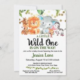 Invitación Un Baby Shower un poco salvaje