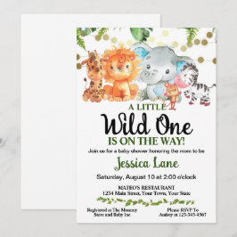 Invitación Un Baby Shower un poco salvaje