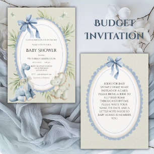 Invitación Un Babysauraus está en camino Verde sabio Presupue