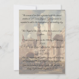 Invitación Un bazar de El Cairo es el telón de fondo para