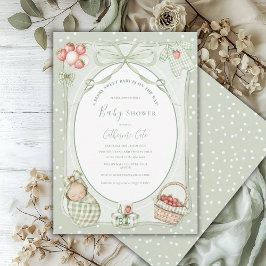 Invitación Un bebé dulce como una baya Fiesta de bienvenida p