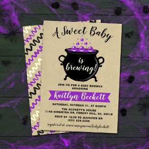 Invitación Un bebé dulce está preparando Baby Shower de Hallo