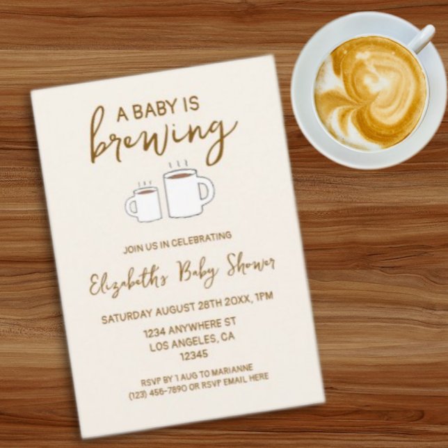 Invitación Un bebé está preparando Baby Shower (Subido por el creador)