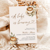 Un bebé está preparando Baby Shower, café Baby Sho