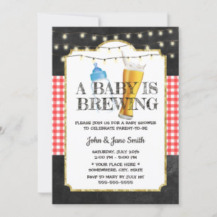 Invitación Un bebé está preparando Baby Shower de cerveza Cha