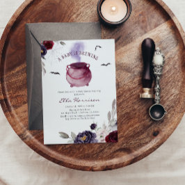 Invitación Un bebé está preparando Baby Shower de Halloween