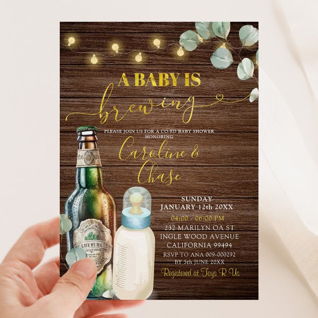 Invitación Un bebé está preparando Baby Shower de un bosque r (Subido por el creador)