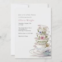 Un bebé está preparando Baby Shower Fiesta de té