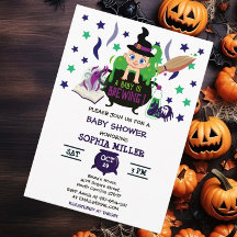 Un bebé está preparando Baby Shower para brujas de