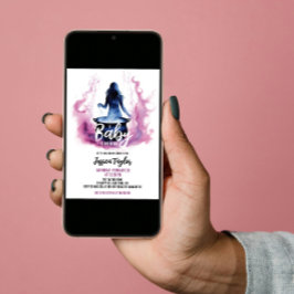 Invitación Un bebé está preparando Baby Shower rosa de Cauldr