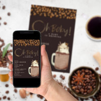 Un Bebé Está Preparando Café De Hielo Oscuro Oh Ba