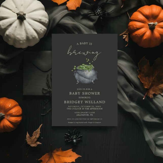 Invitación Un bebé está preparando Halloween | (Subido por el creador)