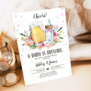 Invitación Un bebé está preparando un Chica de Salud en Baby