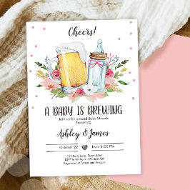 Invitación Un bebé está preparando un Chica de Salud para Bab