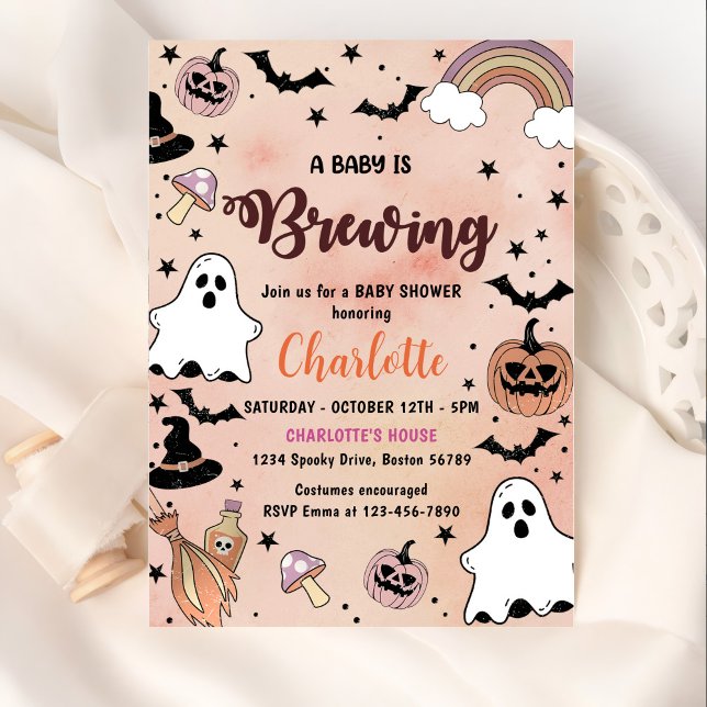 Invitación Un bebé está preparando un Fiesta de Baby Shower d (Subido por el creador)