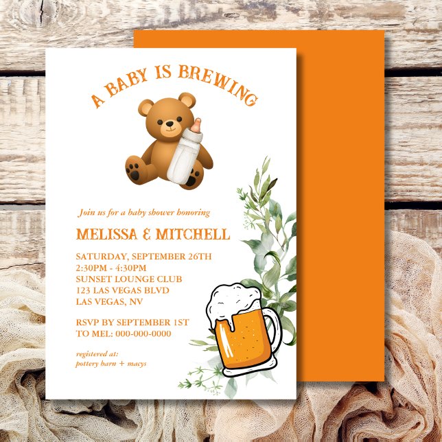 Invitación Un bebé está preparando una ducha de bebé (Subido por el creador)