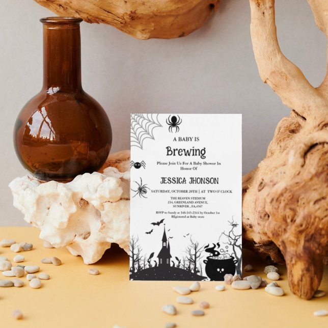 Invitación Un bebé está preparando una ducha de bebé negra de (Subido por el creador)