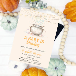 Invitación Un bebé está preparándose Puntos Lindos Baby Showe