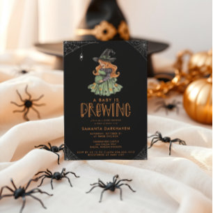 Invitación Un bebé se está preparando para la fiesta de Hallo