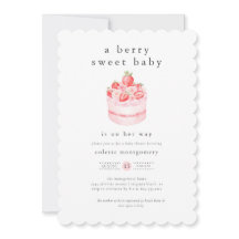 Un Berry Sweet Baby Strawberry Baby Shower