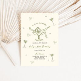 Invitación Un bit Tini más viejo Mano Quirky dibujada Cumplea