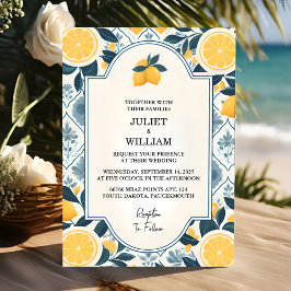 Invitación Un Boda de limón limón limón limón de arca