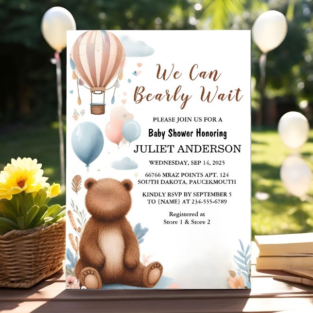Invitación Un Boho Animal Que Podemos Esperar A Baby Shower (Subido por el creador)
