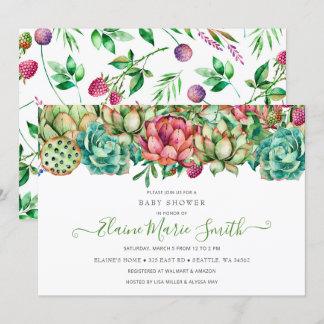 Invitación Un Boho ruso exitoso Baby Shower neutral de género