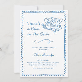 Invitación Un bollo en el Baby Shower de los cuervos