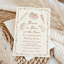 Un bollo en el Baby Shower del pan de la panadería