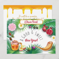 ¡Un buen y dulce Año Nuevo! Holiday Rosh Hashanah