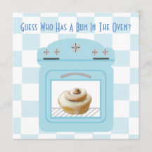 Un Bun En El Horno Baby Boy Blue Baby Shower