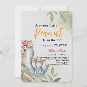 Invitación Un cacahuete dulce está en camino