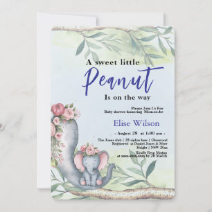 Invitación Un cacahuete dulce está en camino