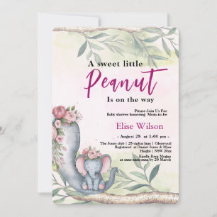 Invitación Un cacahuete dulce está en camino