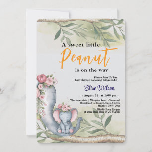 Invitación Un cacahuete dulce está en camino