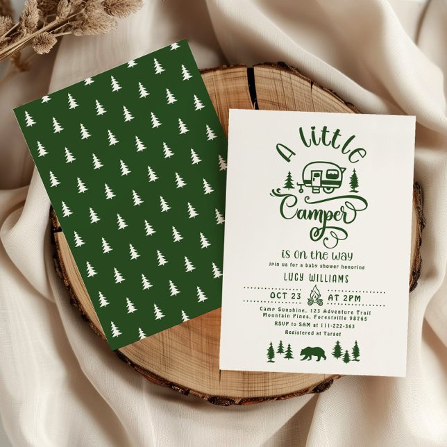 Invitación Un camper está en camino al bosque verde (Subido por el creador)