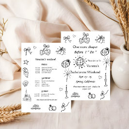 Invitación Un capítulo antes de la capilla Libro de Bachelore