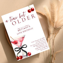 Invitación Un Cherry Martini un poco más viejo Cumpleaños de 