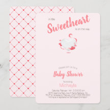 Un Chica de corazón rosado muy querido Baby Shower
