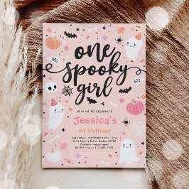 Invitación Un Chica espeluznante se burla de Halloween