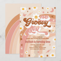 Un Chica groovy Paz Fiesta de amor Rainbow Birday