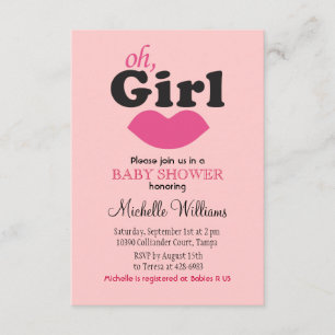 Invitación Un Chica le gusta a Baby Shower