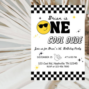 Invitación Un Chico Feliz – Cumpleaños Divertido Niño 1er Cum