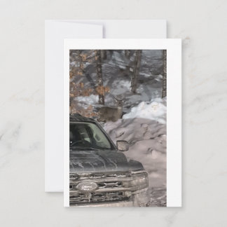 Invitación Un ciervo en los faros