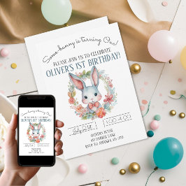 Invitación Un conejito se está convirtiendo en un Fiesta de c