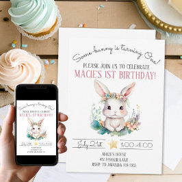 Invitación Un conejito se está convirtiendo en un Fiesta de c