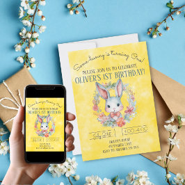 Invitación Un conejito se está convirtiendo en un Fiesta de c